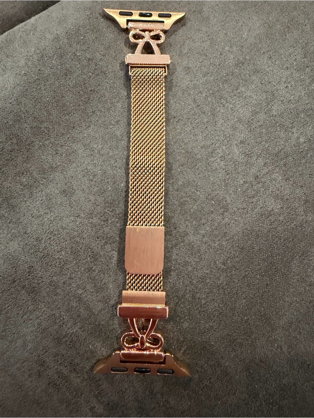 Rose Gold Mesh Watch Band Strap for Apple Watch 38-49mm